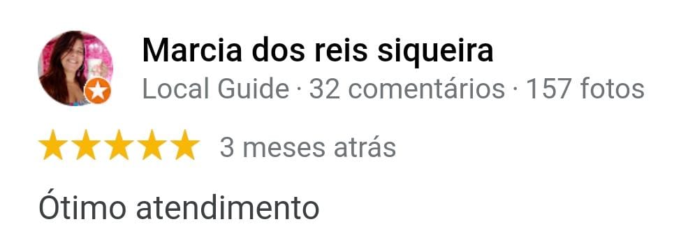 Avaliações do google