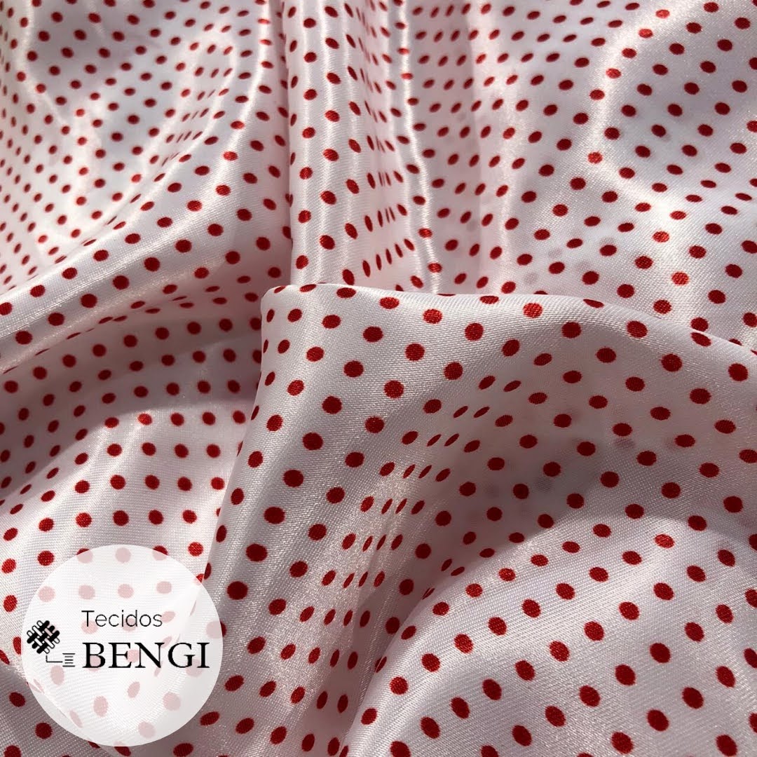 Branco Bola Vermelha Pequena