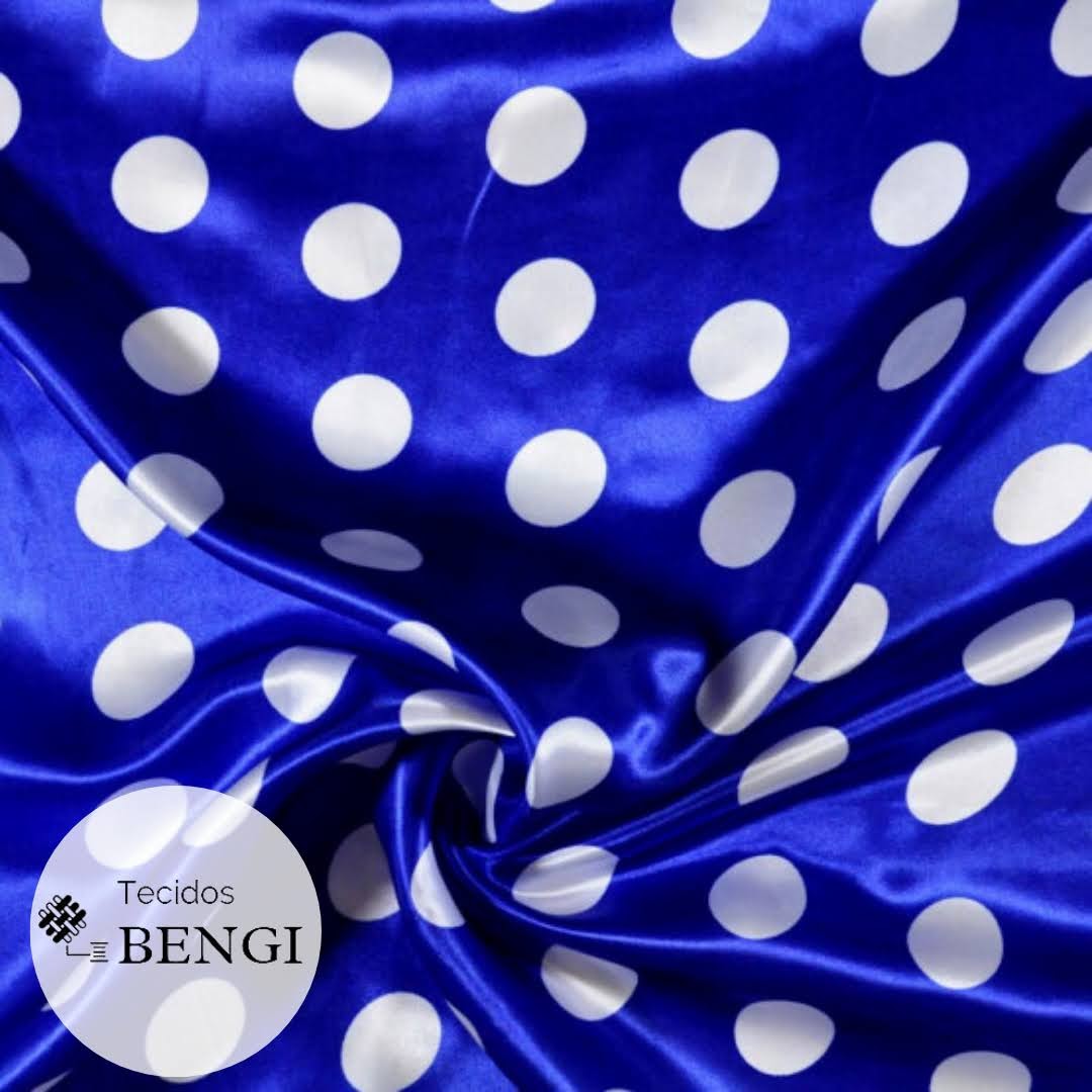 Azul Bola Branca Grande