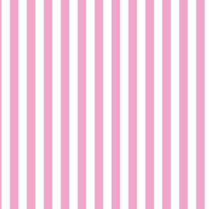 Tricoline Puro Algodão Listrado Rosa Bebê