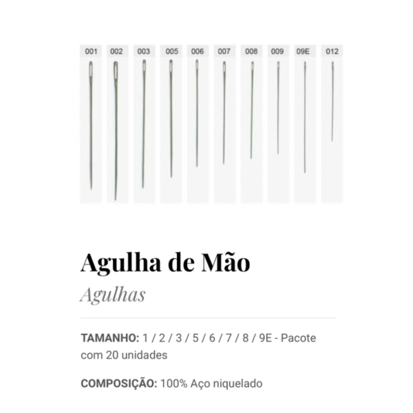 Agulha de Mão Arte Punto