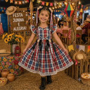 Tecido Xadrez Poliéster Festa Junina