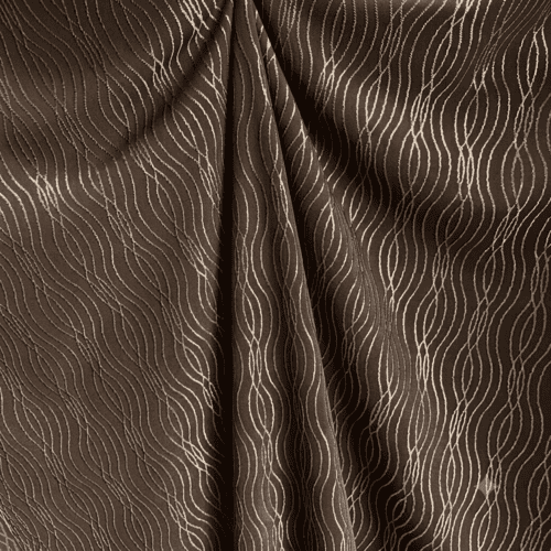 Tule Bordado - 0,50 cm x 1,60 m 5 Tule Bordado Ondas Marrom Escuro