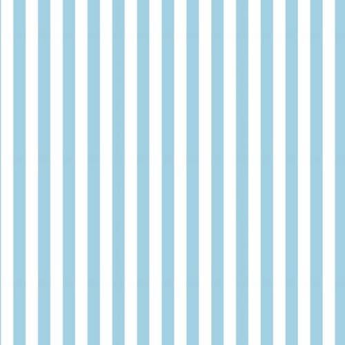 Tricoline Puro Algodão Listrado Azul Bebê