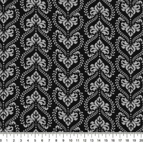 Tricoline Digital Geométrico Preto