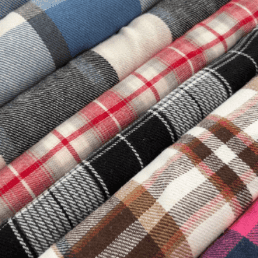 Flanela Xadrez Grossa, tecido puro algodão