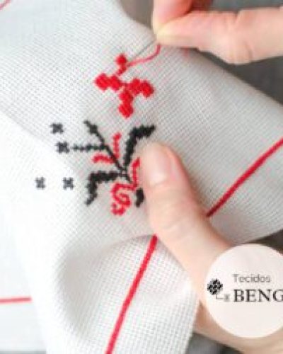 Tecido Etamine para bordados na Tecidos Bengi